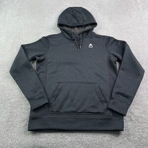 Burton Hoodie Mens Small Grey Oak Pullover Hooded Sweatshirt Sweater